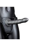 Ouch! Twisted Hollow Strap-on 8 20cm Gunmetal